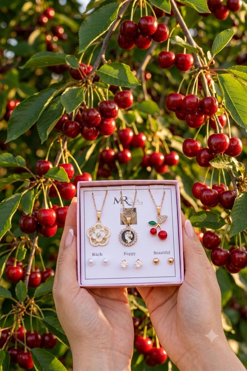 Life is just a bowl of cherries... especially with the perfect jewelry! 🍒❤️