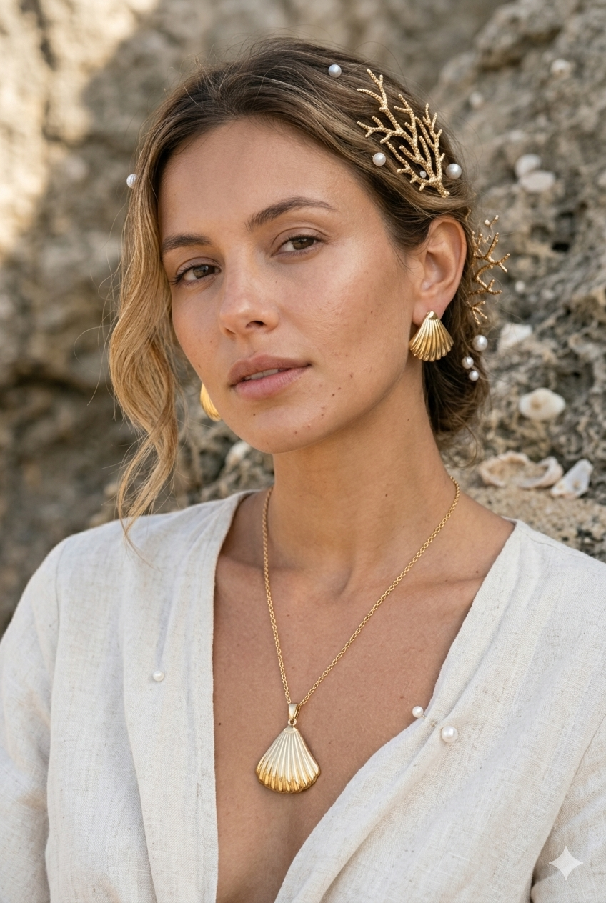 Evening wear, professional sophistication Golden Pendant