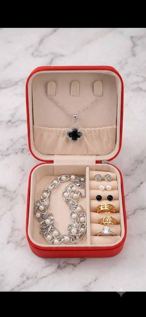 Luxury 8-in-1 Jewelry Gift Set | Necklace, Earrings, Ring & Chain 🤍✨
